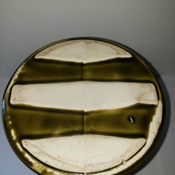 McCoy Cookie Jug Cookie Jar 1970 Drip Glaze Avocado Green - Picture 12 of 12